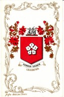 Leicester England Heraldic Crest Coat Of Arms C1900s Postcard - Leicester
