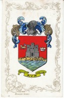 Ayr Scotland Heraldic Crest Coat Of Arms C1900s Postcard - Ayrshire