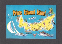 PRINCE EDWARD ISLAND - MAP - ILE DU PRINCE ÉDOUARD - CARTE DE L' ILE - BY ALLIED SALES - Other & Unclassified