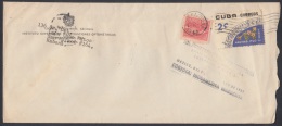 1960-H-2. CUBA. 1960. CANCEL 1961. 1ª CONF LATINOAMERICANA DE EMANCIPACION ECONOMICA...MEXICO. - Covers & Documents