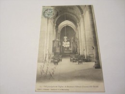 CPA NEF PRINCIPALE DE L EGLISE DE  BENEVENT L ABBAYE 1906 - Benevent L'Abbaye