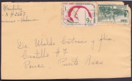 1962-H-13. CUBA 1964. SOBRE CON LA MARCA PARLANTE ZONA POSTAL HABANA A PUERTO RICO. - Lettres & Documents