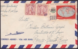 1962-H-16. CUBA 1964. SOBRE CON LA MARCA PARLANTE VIVA EL 2º CONGRESO LATIONAMERICANO A PUERTO RICO. - Storia Postale