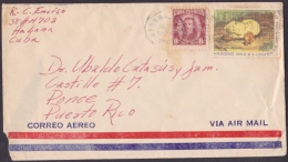 1962-H-17. CUBA 1964. SOBRE CON LA MARCA PARLANTE ANTE LA SEÑAL PARE SIEMPRE A PUERTO RICO. TRANISTO - Storia Postale