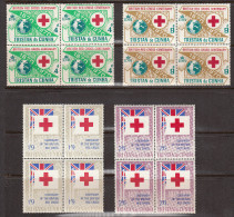 Tristan Da Cunha 1970 Mint No Hinge, Blocks, Sc# , SG 129-132 - Tristan Da Cunha