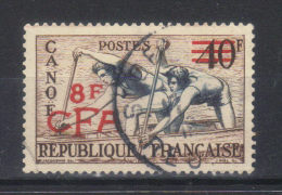 REUNION  CFA         N°314 (1953) Série Sports   Canoë - Used Stamps