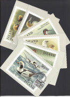 ISLANDE - 1989-91 " SALON PHILATELIQUE DE REYKJAVIK - SIX TRES JOLIES CARTES-MAXIMUM TIMBREES THEMATIQUE OISEAUX - - Tarjetas – Máxima