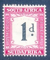 South Africa 1932. 1d Black And Carmine. SACC 24, SG D25. - Neufs