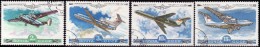 RUSSIE  1979 -  PA  138 - 139 - 140 - 142  - Aeroflot - Oblitérés - Usados