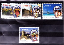 CUBA : Tourisme : Y&T : O ; 3950 à 3953 - Used Stamps