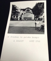 Ascain écrit Asquin  Fronton De Pelote Basque Hôtel Etchola Photo Format CPA 1951 - Ascain