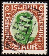 1920. King Christian X. Thin, Broken Lines In Ovl Frame. 25 Aur Brown/green TOLLUR. (Michel: 92) - JF191332 - Ongebruikt