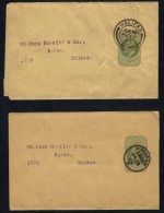 HALIFAX  - GB - QV / 1905-1907 - 2 ENTIERS POSTAUX - BANDES JOURNAUX POUR LA SUISSE(ref 4668) - Covers & Documents