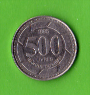 LIBAN / 500 LIVRES /1995 /  BEL ETAT - Liban