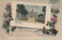 DEUIL LA BARRE - Jolie Carte Fantaisie Fleurs "De DEUIL , Je Vous Envoie Ces Fleurs " - Deuil La Barre