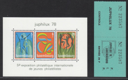 LUXEMBOURG MNH** MICHEL BL 12 JUPHILUX - Blocs & Feuillets