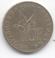10 FRANCS ROLLAND GARROS  1988    TB/ TTB - 10 Francs