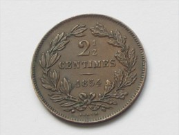 2 Centimes Et Demi 1854 -Grand Duché De Luxembourg  **** EN ACHAT IMMEDIAT **** - Luxemburgo