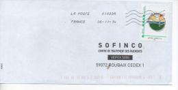 TIMBRE SUR LETTRE SPORT GOLF RIVERIA SWING - Cartas & Documentos