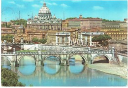 CPSM ITALIE LATIUM ROME - Pont St. Ange Et St. Pierre - 1961 - Bruggen
