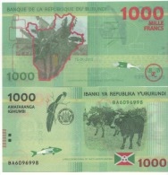 BURUNDI  New 1'000 Francs  Dated 15.01.2015  Pnew  UNC - Burundi