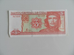 Billet   3 Pesos  De Cuba  861009 - Cuba