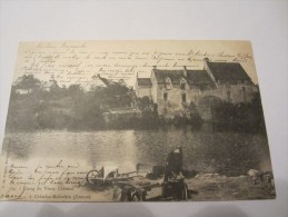 CPA CHATELUS MALVALEIX ETANG DU VIEUX CHATEAU 1904 - Chatelus Malvaleix