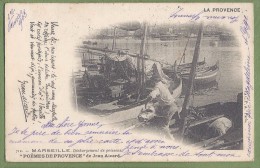 CPA - BOUCHES DU RHONE - MARSEILLE - POEMES DE PROVENCE DE JEAN AICARD - DECHARGEMENT DE POISSONS - Belle Animation - Old Port, Saint Victor, Le Panier