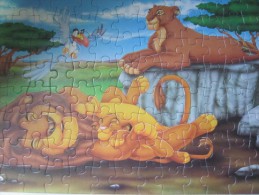 068 - PUZZLE JUMBO - ROI LION - THE LION KING - 100 PIÈCES - Puzzle Games