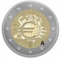 ** 2 EURO COMMEMO. ALLEMAGNE 2012 " 10 Ans De L Euro " Lettre A. PIECE NEUVE ** - Germany