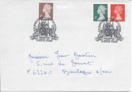 Londres 26 Avril 93 Cachet Illustré Abbaye De Westminster 75 Royal Years Queen Elizabeth Queen Mother Royauté - Postmark Collection