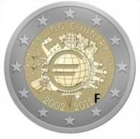 ** 2 EURO COMMEMO. ALLEMAGNE 2012 " 10 Ans De L Euro " Lettre F. PIECE NEUVE ** - Germany