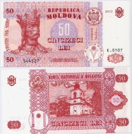 MOLDOVA       50 Lei       P-14f       2013       UNC  [ Sign. Dragutanu ] - Moldawien (Moldau)