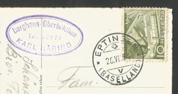 EPTINGEN BL Berghaus OBERBÖLCHEN Hotel OBER-BÖLCHEN 1954 - Eptingen