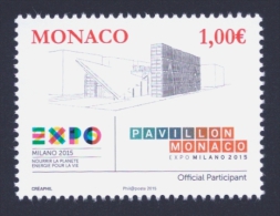 2015 MONACO "EXPO 2015 MILANO" SINGOLO MNH - Nuevos