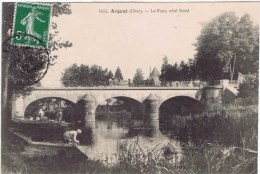 Cpa ARGENT  LE PONT  COTE NORD  (lavandiere ) - Argent-sur-Sauldre