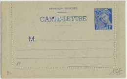 1940 - CARTE LETTRE ENTIER MERCURE NEUVE - Cartoline-lettere