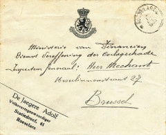 087/24 - Lettre En FRANCHISE ROESELARE 1933 - Expéd. Volksvertegenwoordiger Adolf De Jaegere - Franchise