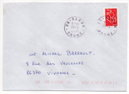 2006--cachet Manuel Rond  ALBON--26  Sur Lettre  --Marianne De Lamouche - Cachets Manuels