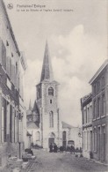 FONTAINE-L´EVEQUE : La Rue De Binche Et L'église Saint-Christophe - Fontaine-l'Eveque