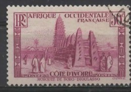 IVORY COAST 1936 Mosque At Bobo-Dioulasso - 50c. - Purple  FU - Used Stamps