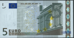 S ITALIA  5 EURO J001 J4  DUISENBERG   UNC - 5 Euro