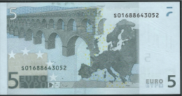 S ITALIA  5 EURO J001 I5  VARIANTE B  DUISENBERG   UNC - 5 Euro