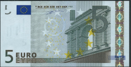 S ITALIA  5 EURO J001 I4  DUISENBERG   UNC - 5 Euro
