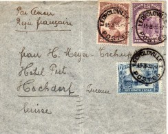 CONGO BELGE LETTRE POUR LA SUISSE 1936 - Briefe U. Dokumente
