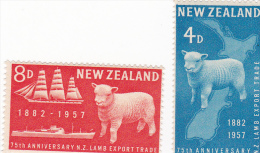 New Zealand 1957 Lamb Export MNH - Nuevos