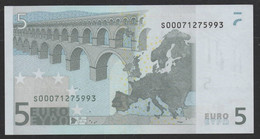 S ITALIA  5 EURO J001 H3  DUISENBERG   UNC - 5 Euro