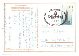 GEWERKSCHAFT - IG Metall 12. Gewerkschaftstag, Düsseldorf 1977, Sonderstempel - Vakbonden