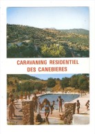 CPA  83 LE MUY Caravaning Résidentiel Canebières 2 Vues Environs Avec Piscine + Gros Plan Piscine - Le Muy