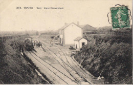 CPA RARE TANNAY  GARE LIGNE ECONOMIQUE TRAIN - Tannay